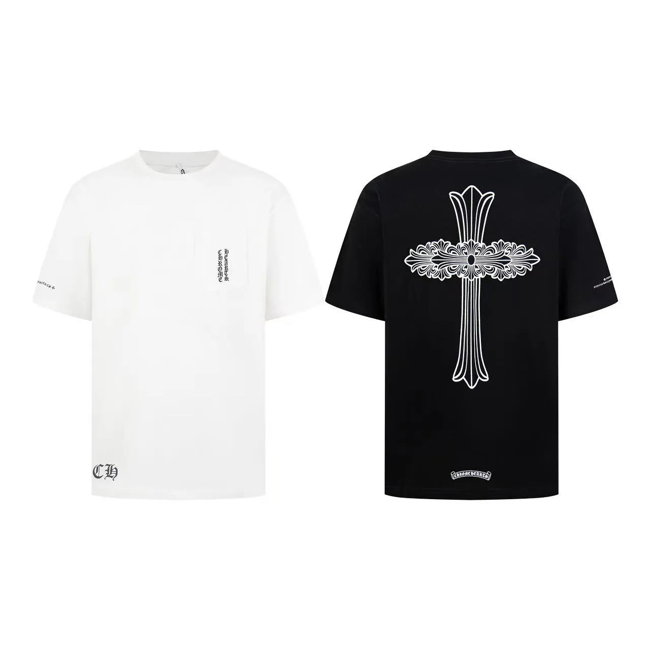 Chrome Hearts T ， 26 ， ， ， ， ， ， ， Same Style ， ， ， ， Same Style。 ：Black White Size: XS S M L